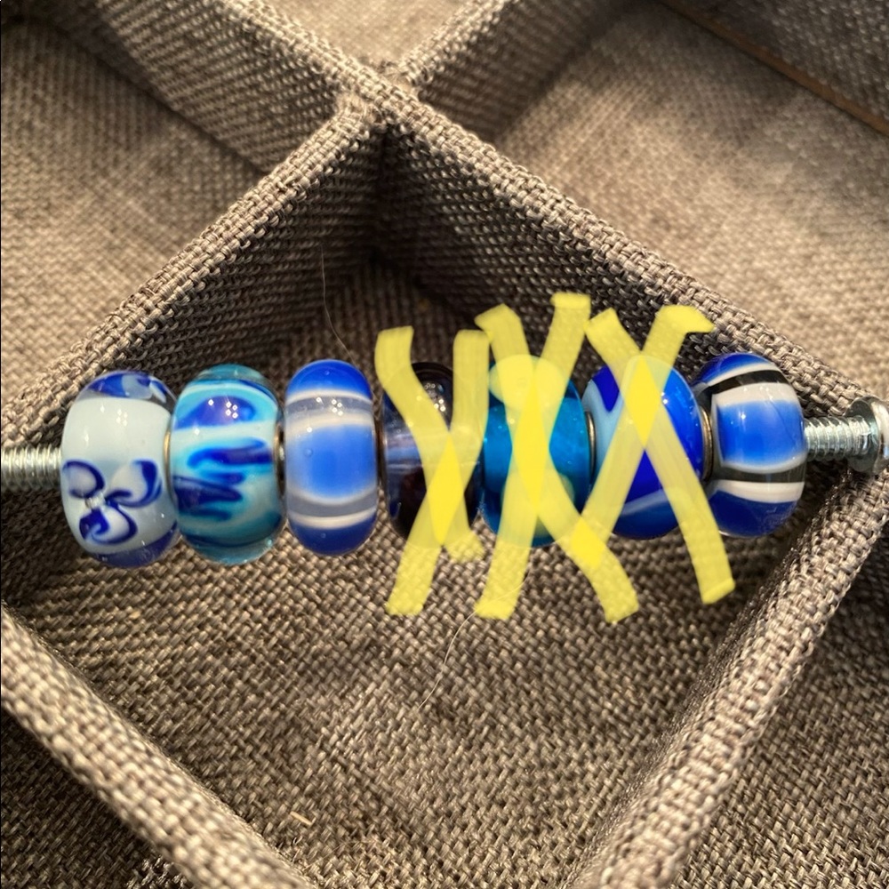 Trollbeads Blue Beads  $15